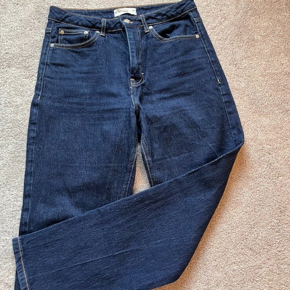 Mango Straight Leg High-waisted Jeans - Picture 1 of 10